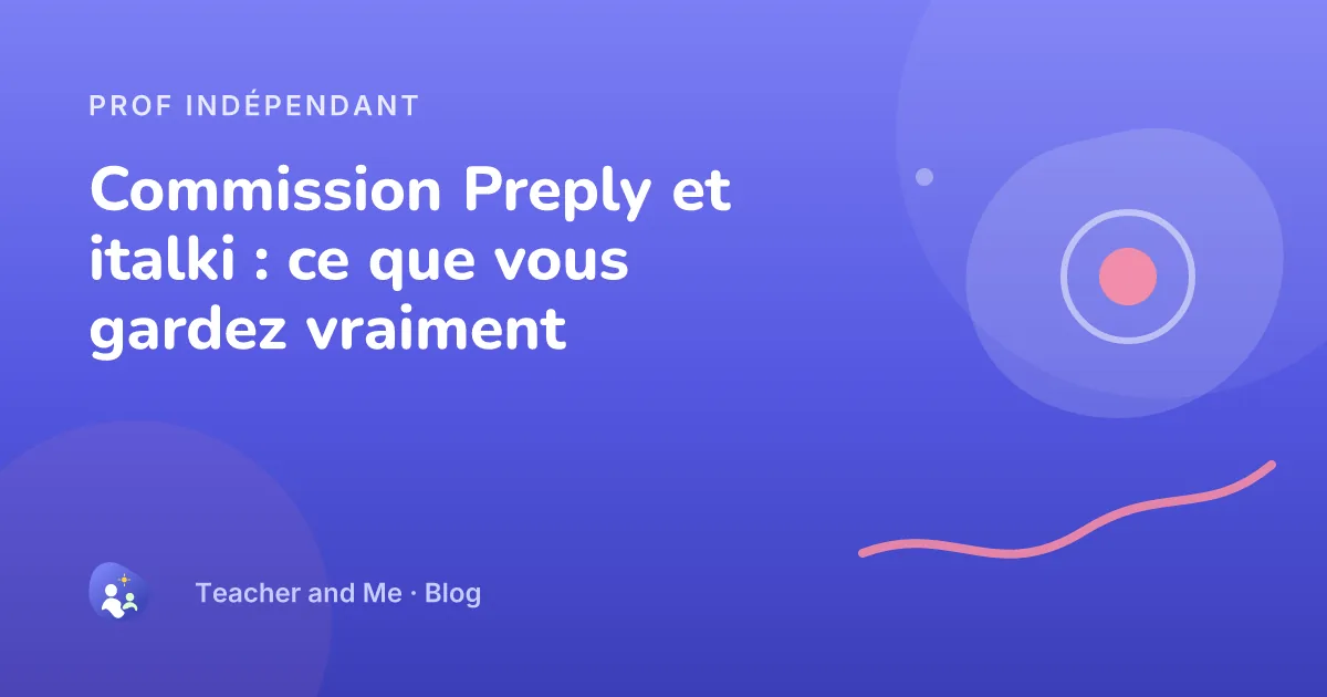 Formes organiques et vague ascendante — illustration de couverture pour « Commission Preply et italki : ce que vous gardez vraiment »