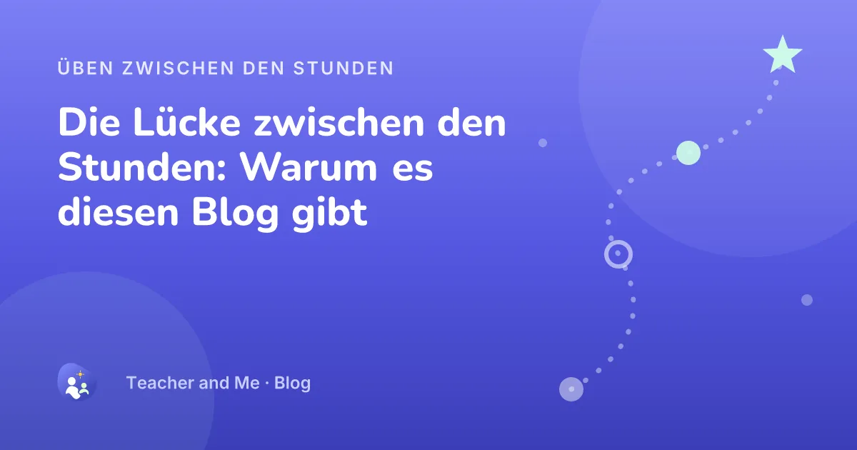 Gewundener Übungspfad mit Etappenmarken und einem Stern, illustriertes Cover für „Die Lücke zwischen den Stunden: Warum es diesen Blog gibt“